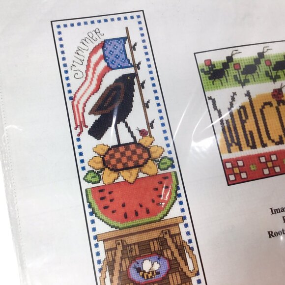 Summer Welcome Cross Stitch Kit Imaginating Diane Arthurs 1771 Flag Sunflower - Picture 3 of 7